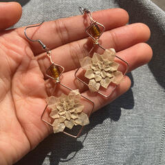 hydrangea earrings